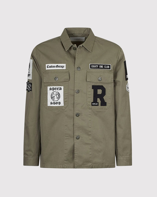 Patch Overshirt Grøn