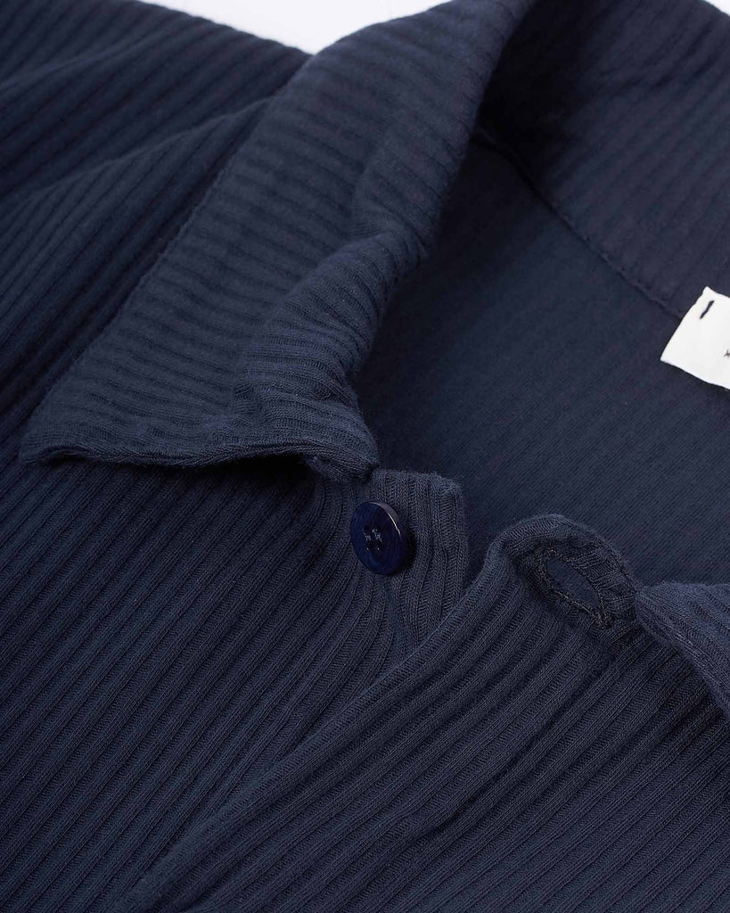 Skjorte SS Riflet Blå