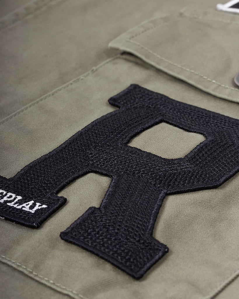 Patch Overshirt Grøn