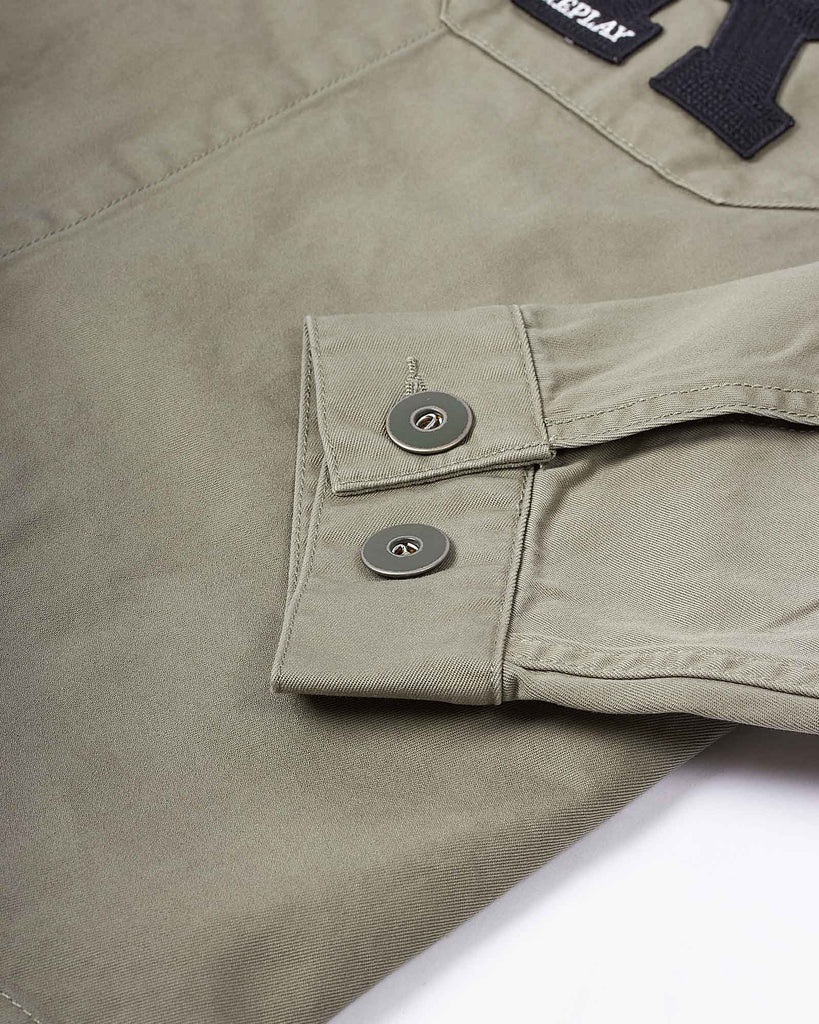 Patch Overshirt Grøn