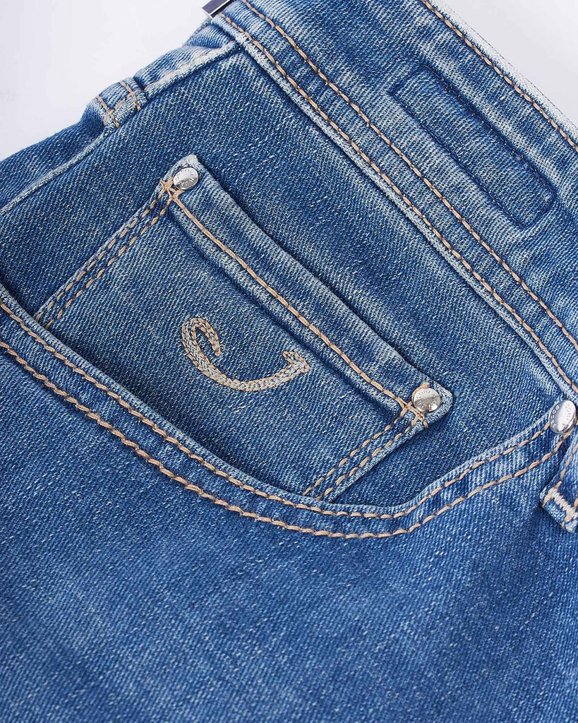 Scott Washed Jeans Blå