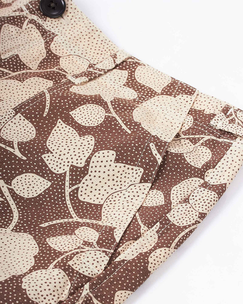 Patch Pocket Shorts Brun