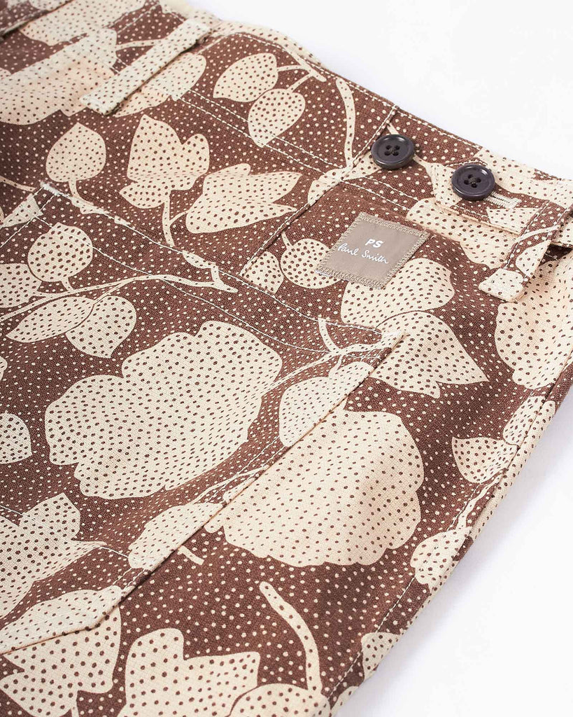 Patch Pocket Shorts Brun