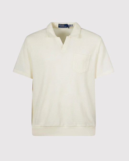 Open Polo Knit Creme