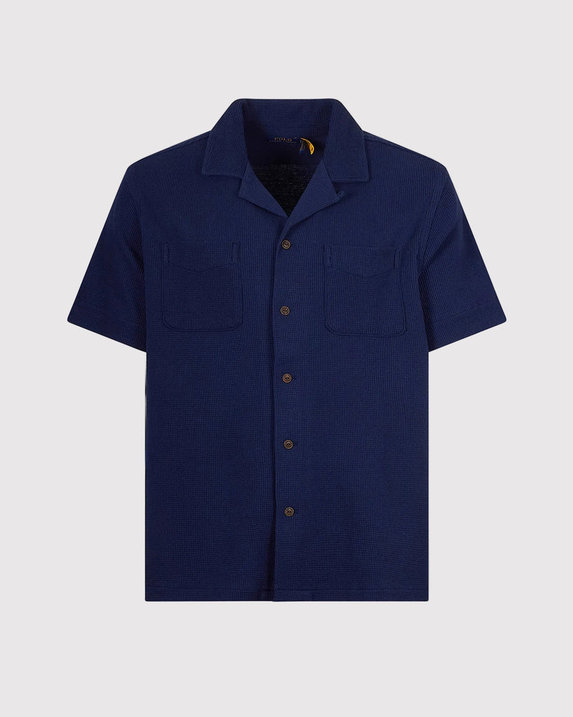 Waffle Skjorte Blå