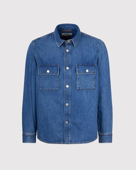 Denim Overshirt Blå