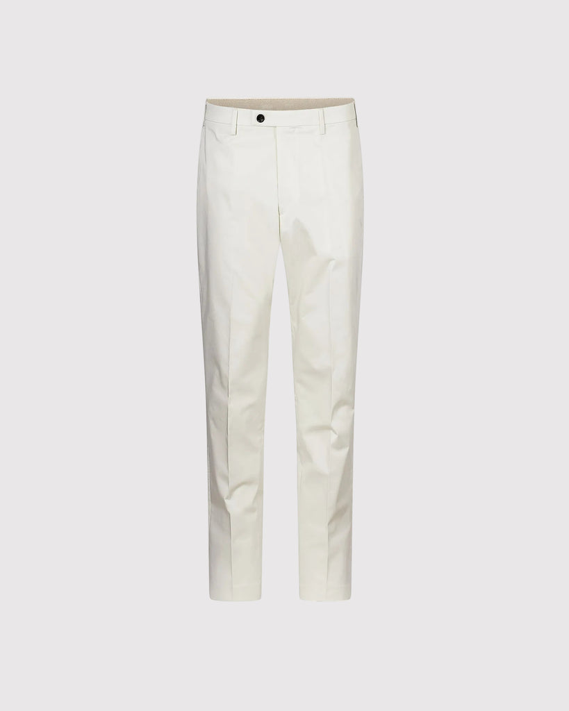 Brad Satin Chino Hvid