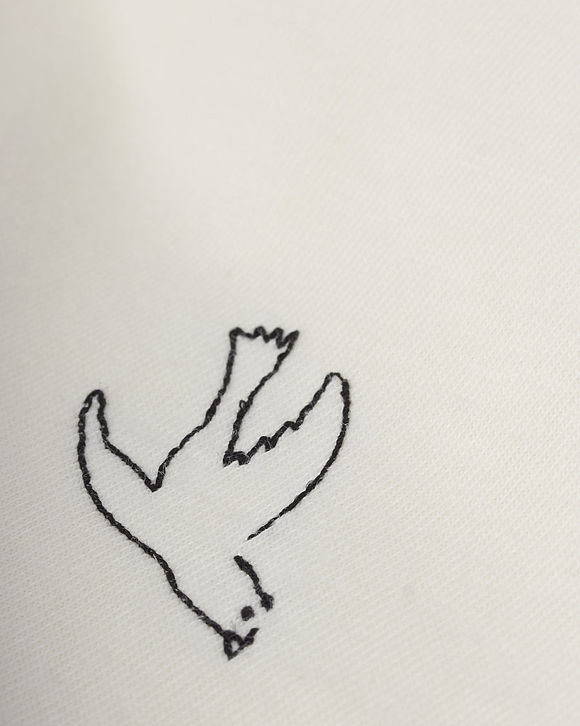 Embroidery T-Shirt Creme