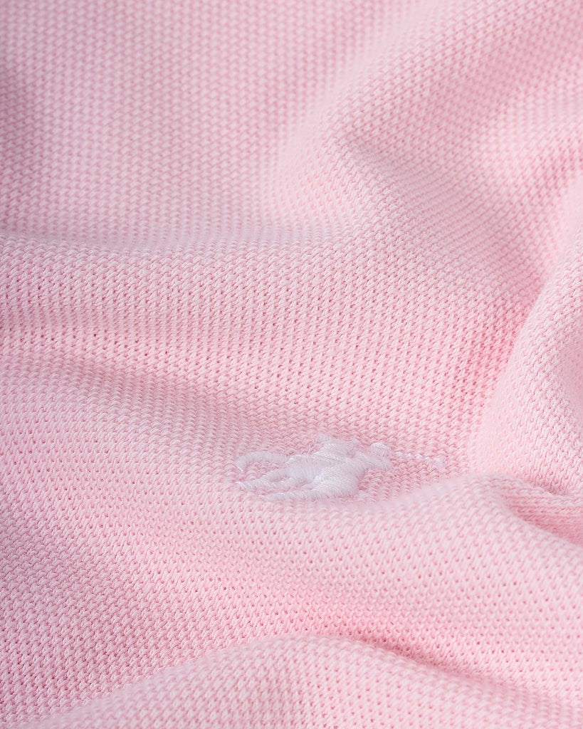 Mesh Poloshirt Lyserød