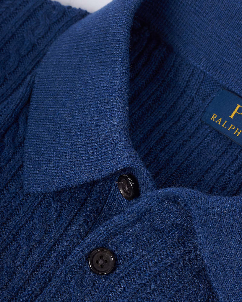 Cable Polo Blå