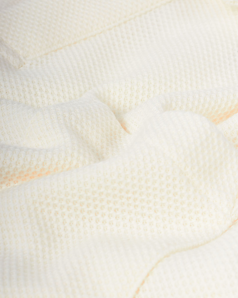 Open Polo Knit Creme
