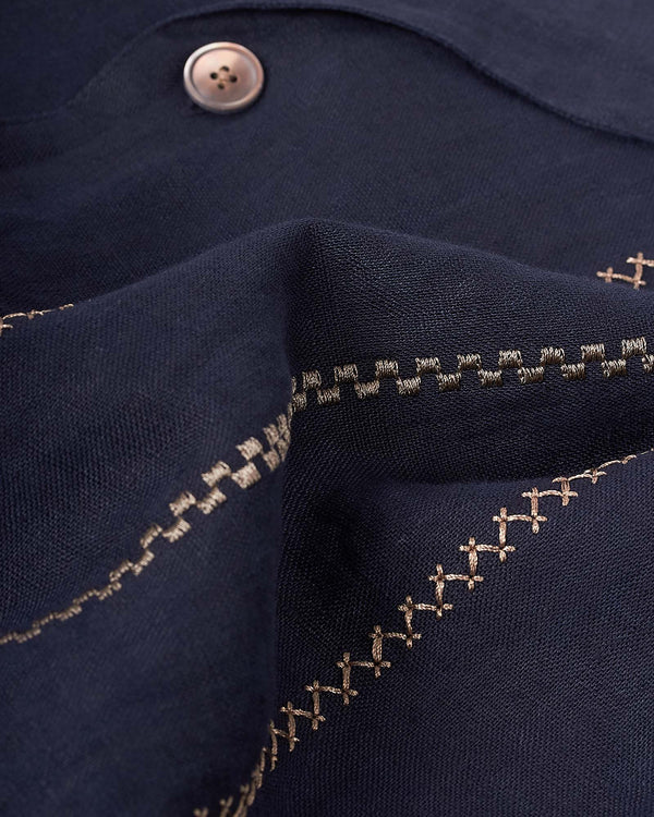 Linen Shirt Blå