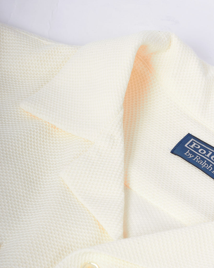 Open Waffle Shirt Creme
