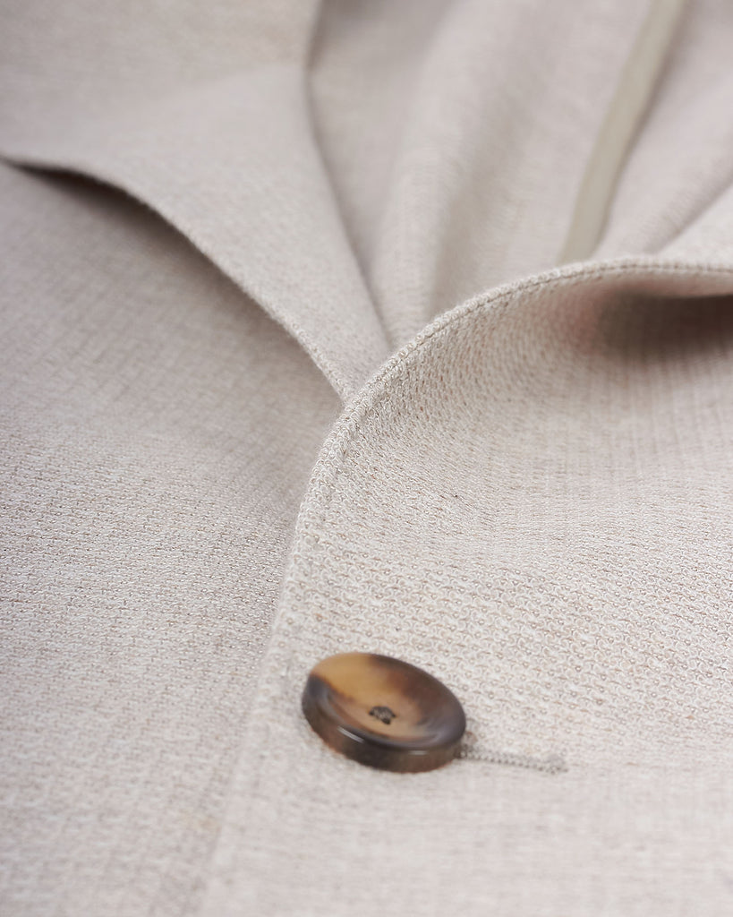 Struktureret Blazer Sand