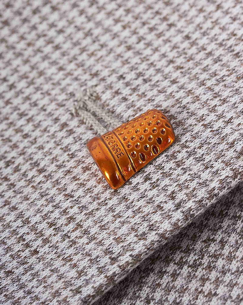 Houndstooth Check Blazer Sand