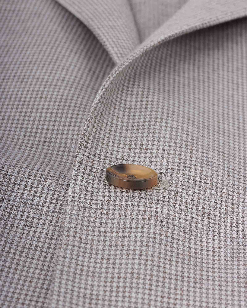 Houndstooth Check Blazer Sand