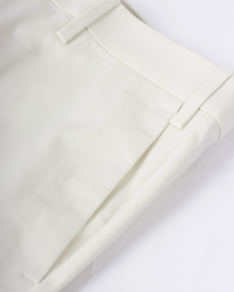 Brad Satin Chino Hvid