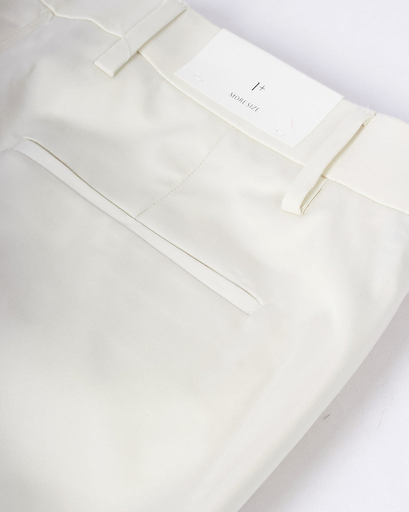 Brad Satin Chino Hvid