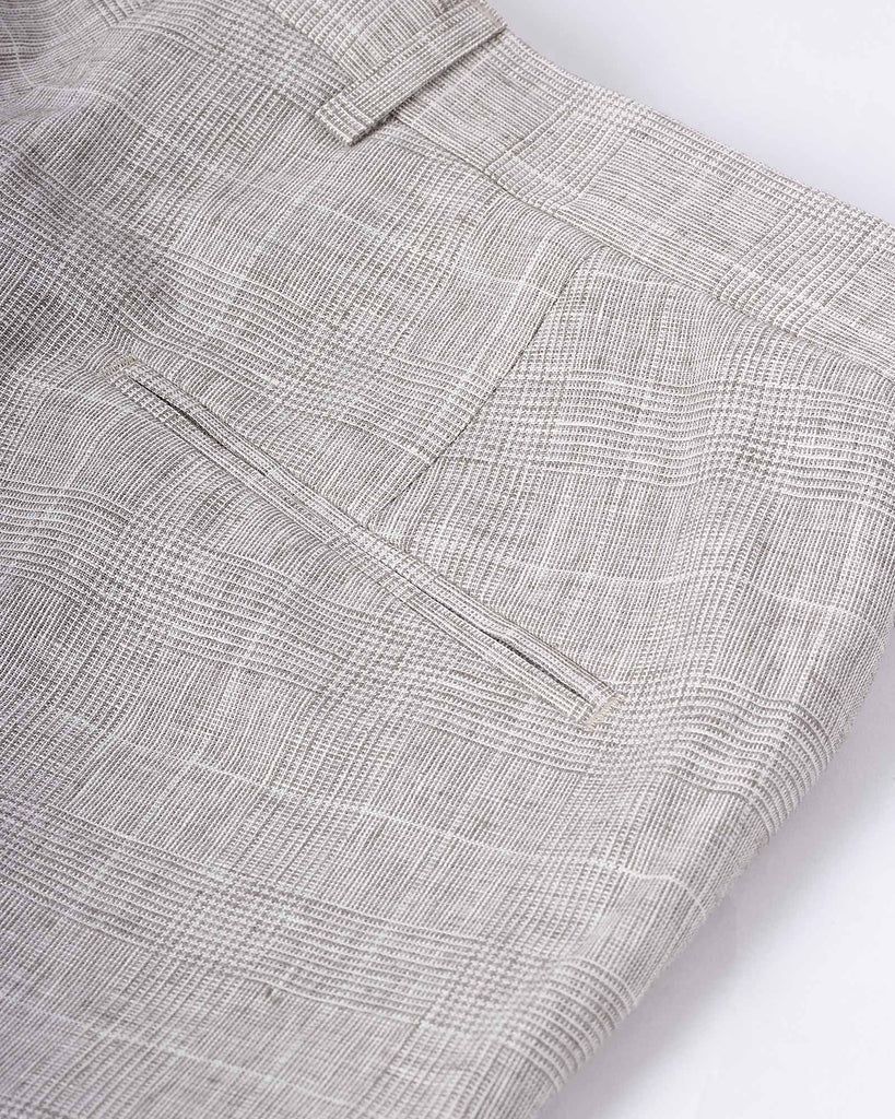 Dandy Trousers Check Sand