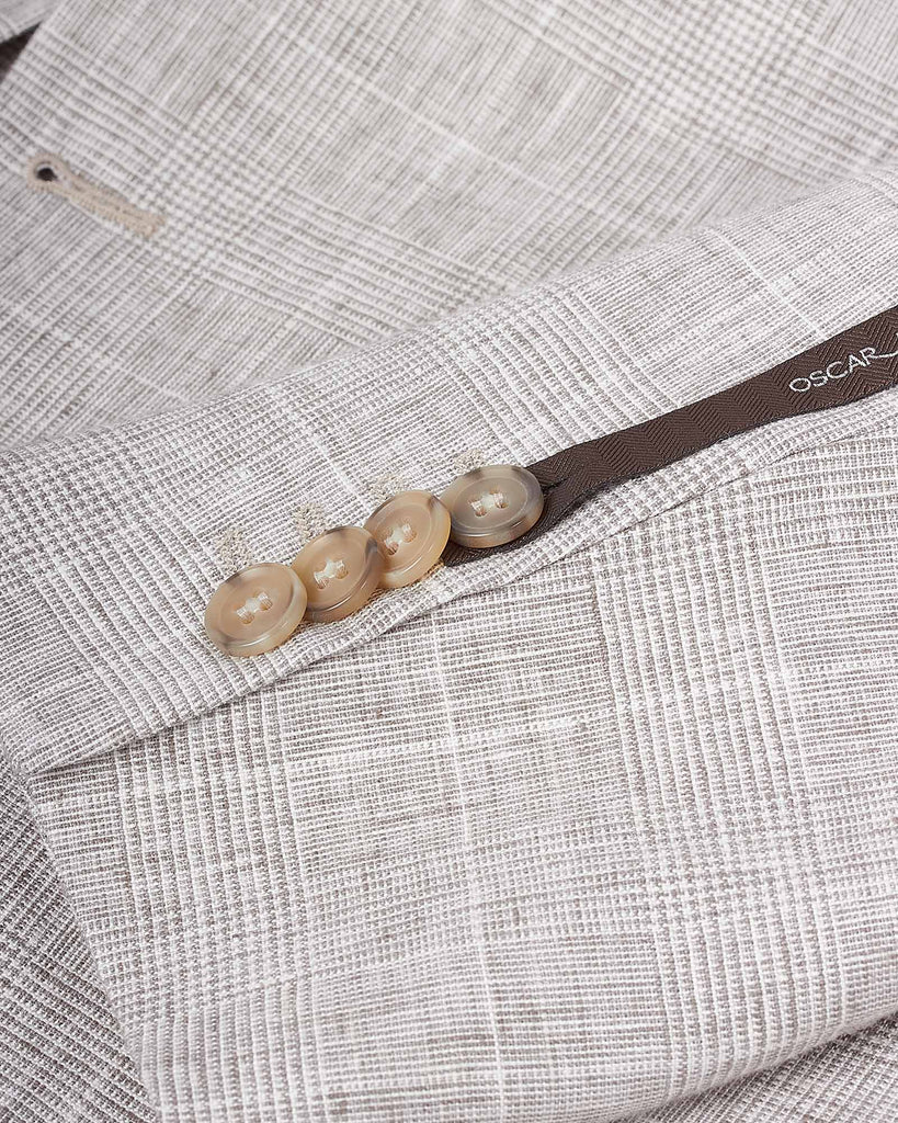 Ferry Patch Check Blazer Sand