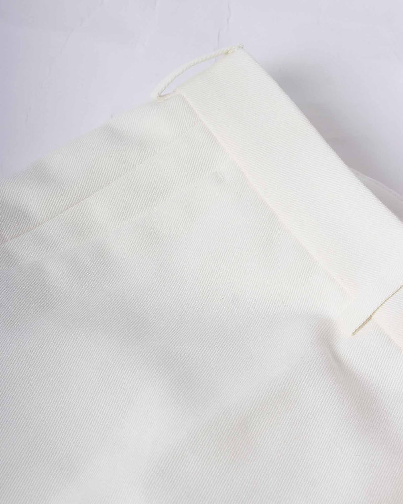 Dandy Trousers Hør Blend Hvid