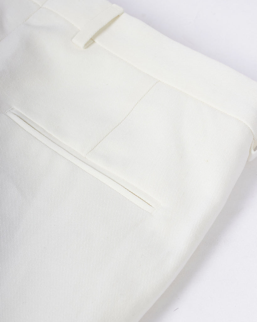 Dandy Trousers Hør Blend Hvid