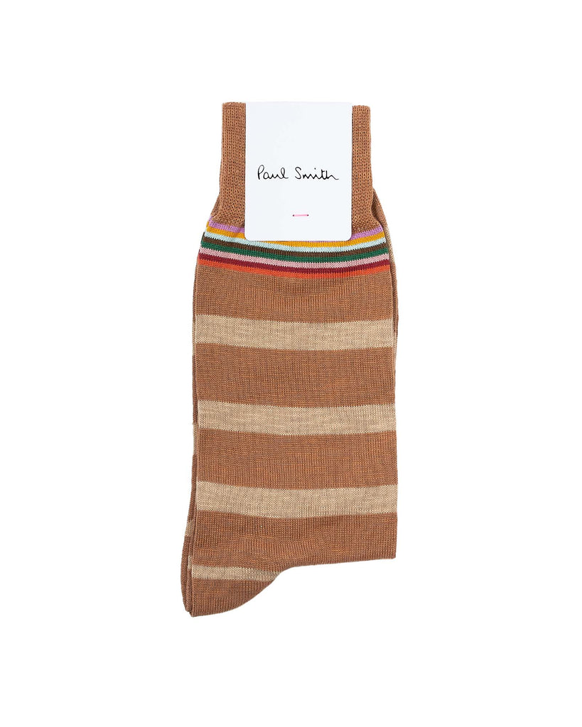 Mens Sock Utu Strib Sand