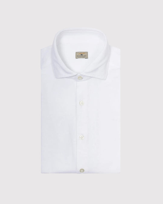 Structure Jersey Skjorte Hvid