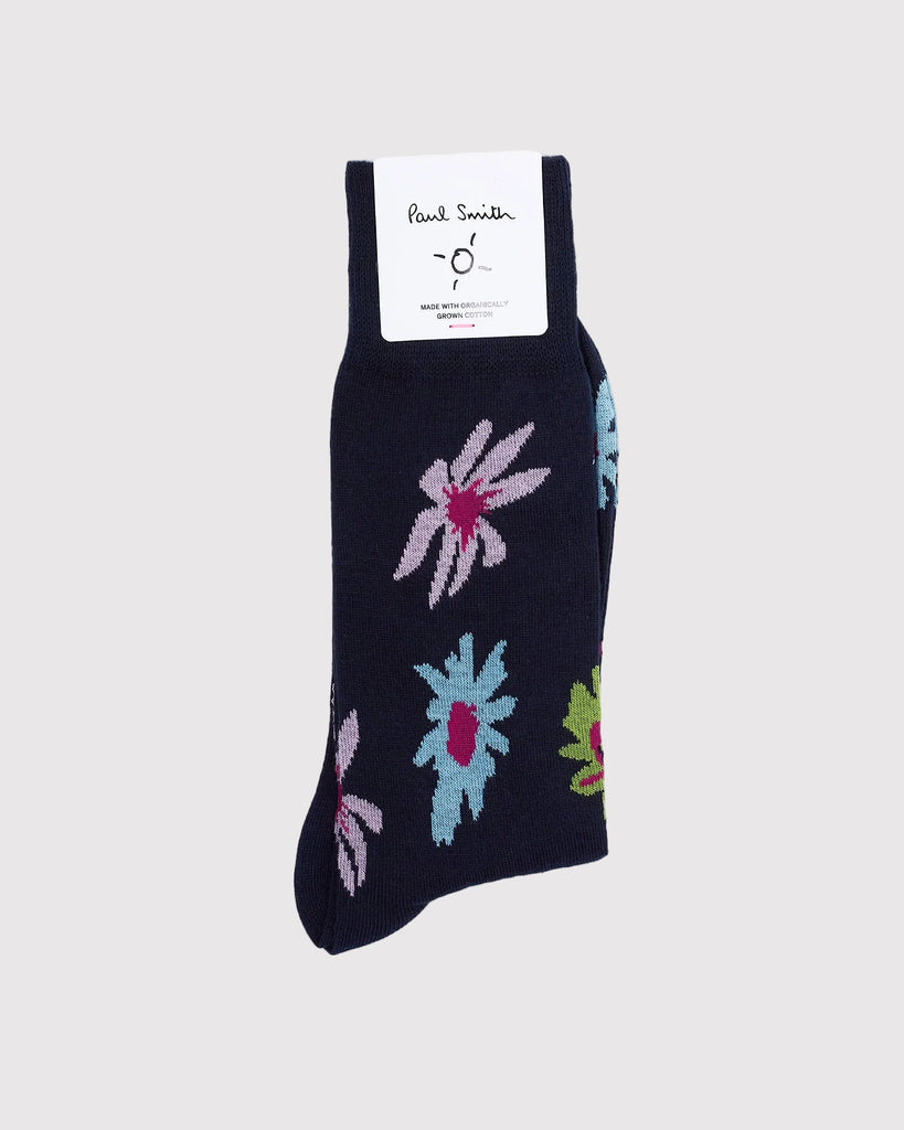 Sock Desert Flower Blå