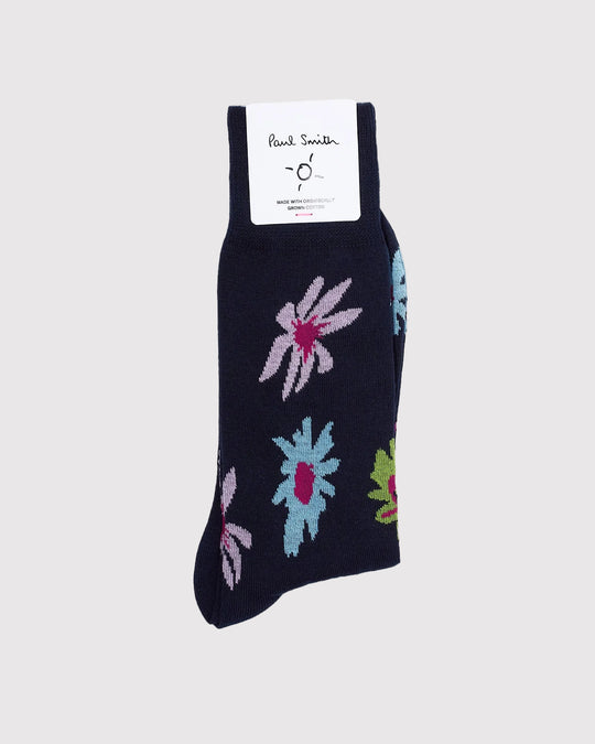 Sock Desert Flower Blå