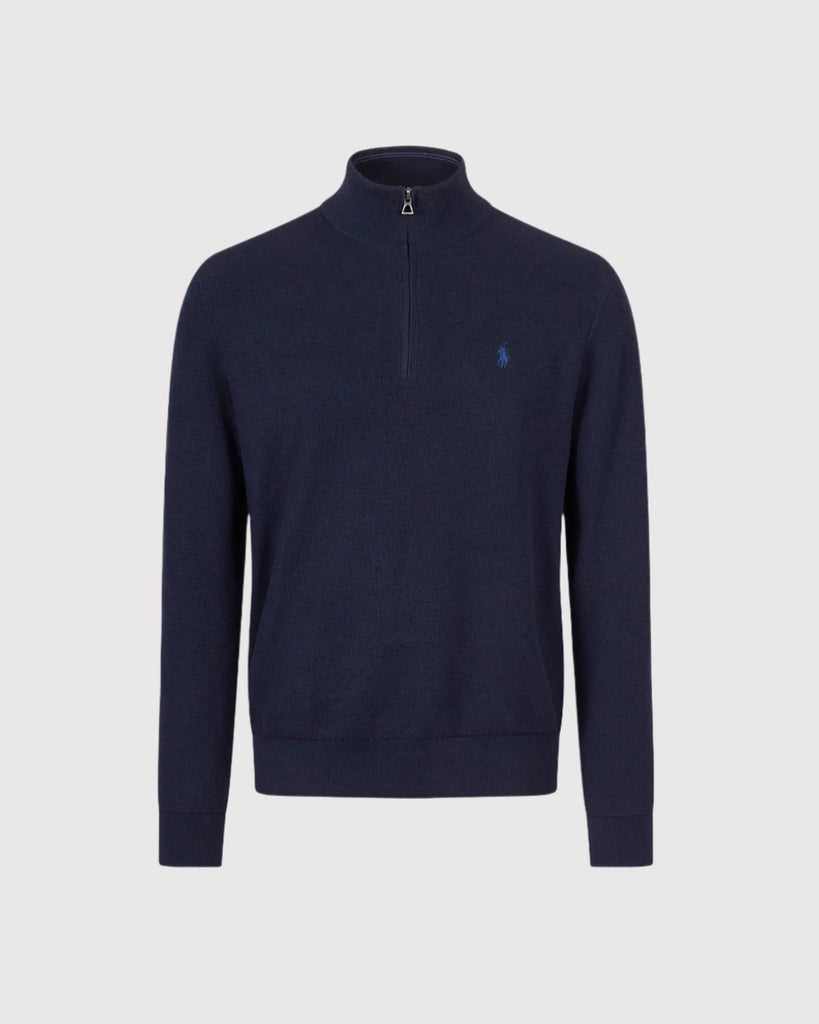 Half Zip Sweat Blå