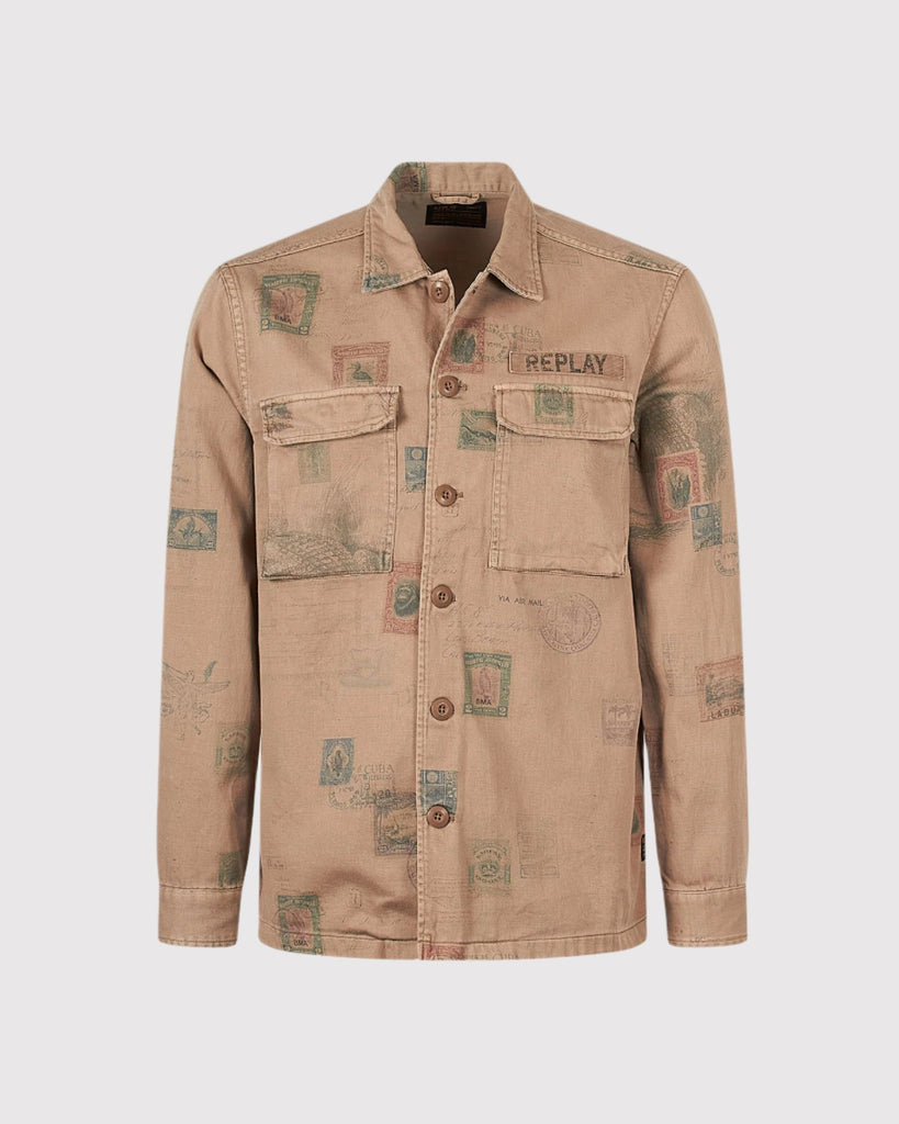 Replay Overshirt Sand