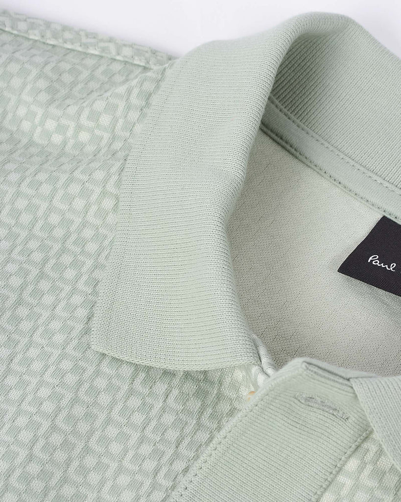 Jersey Print Skjorte SS Grøn