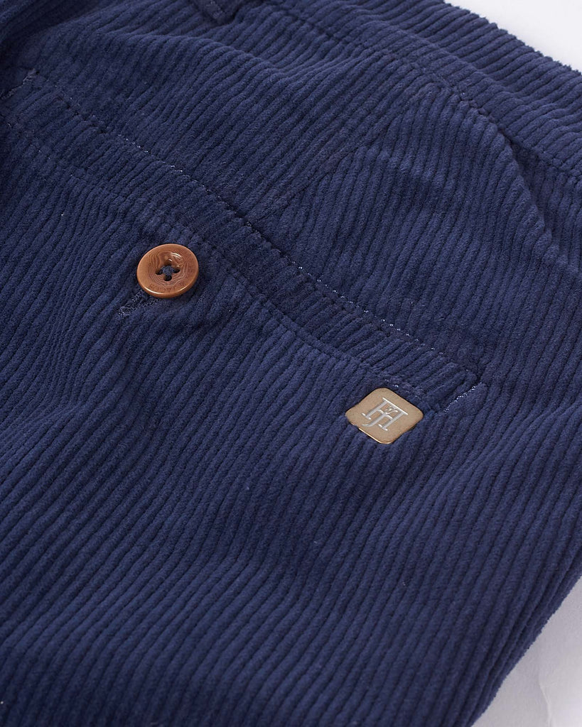 Washed Cord Shorts Blå