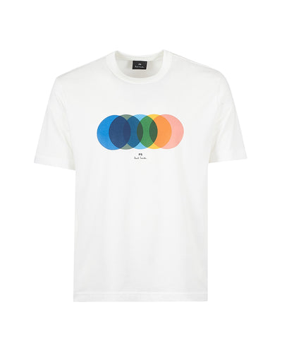 T-Shirt Logo Circles Hvid