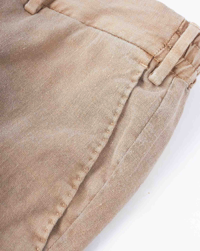 Linen Drawstring Chino Sand