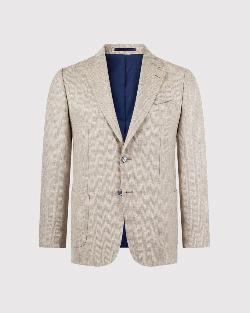 Herringbone Blazer Sand