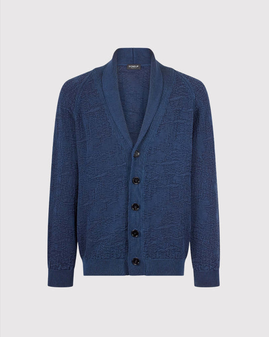 Structure Cardigan Blå