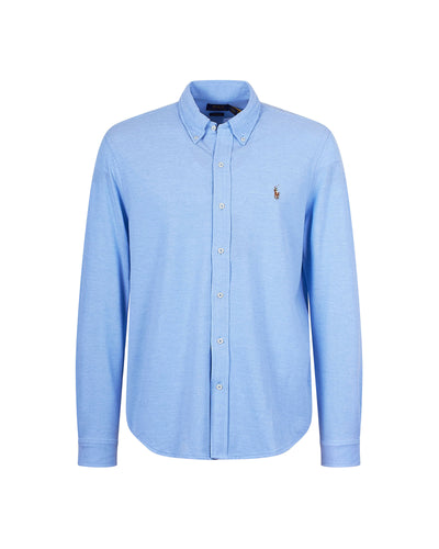 Knit Oxford Skjorte Blå