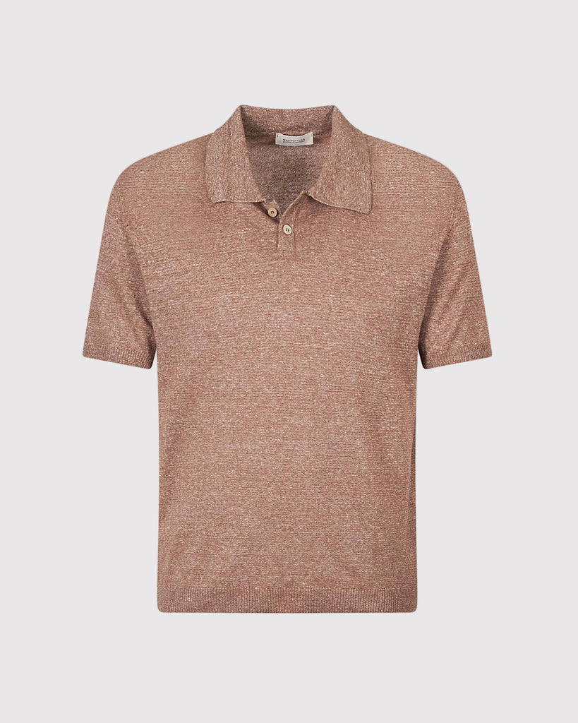 Strikket Polo Brun