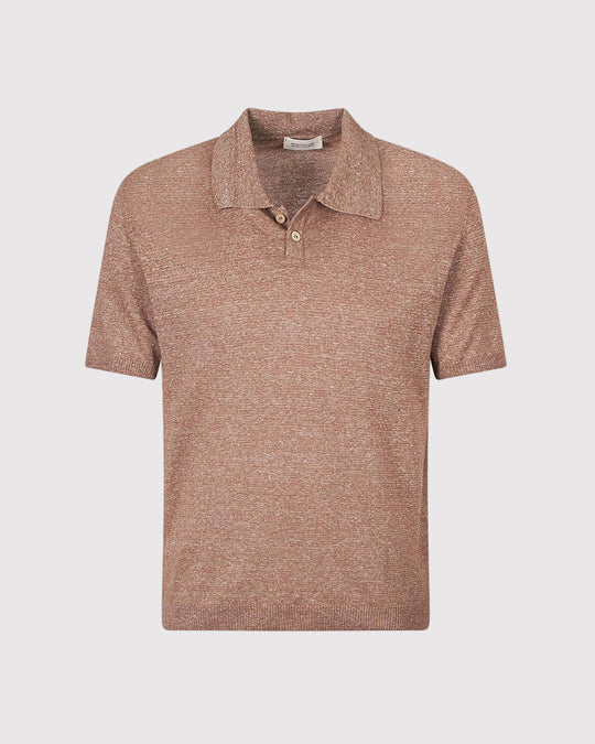 Strikket Polo Brun