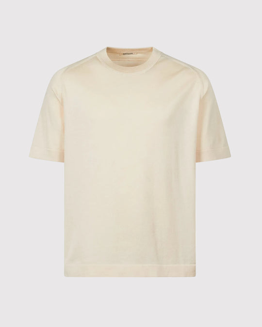 Strikket Tee Creme