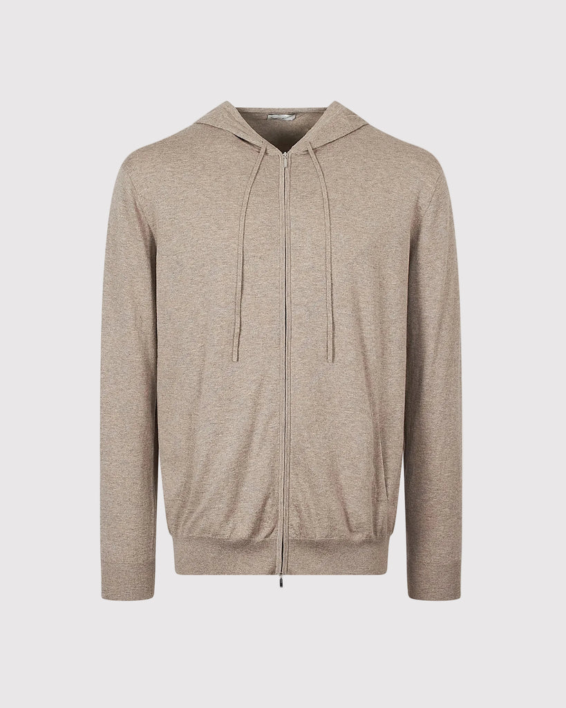 Hoodie Cardigan Sand