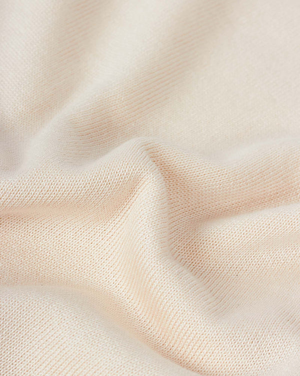 Strikket Tee Creme