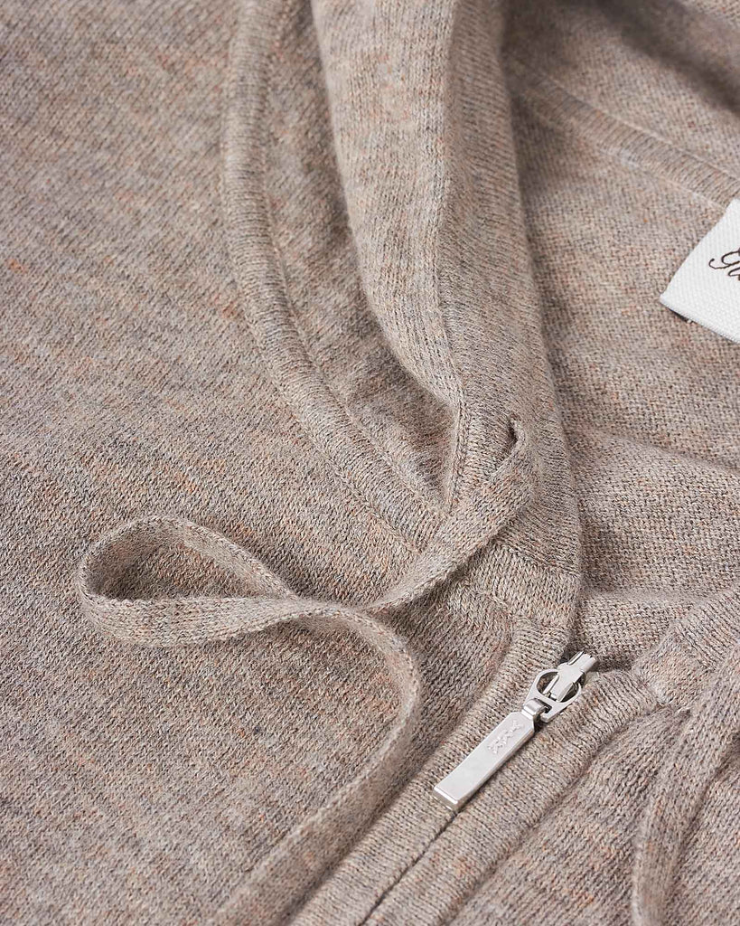 Hoodie Cardigan Sand