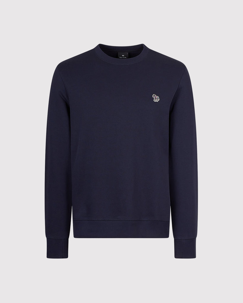 Reg Fit Sweatshirt Zebra Blå