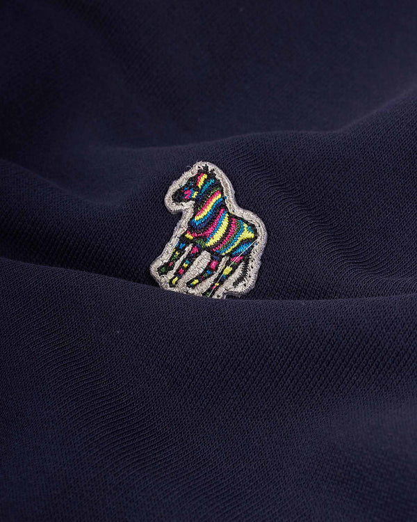 Reg Fit Sweatshirt Zebra Blå