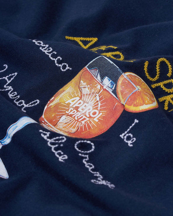 Aperol Spritz T-Shirt Blå