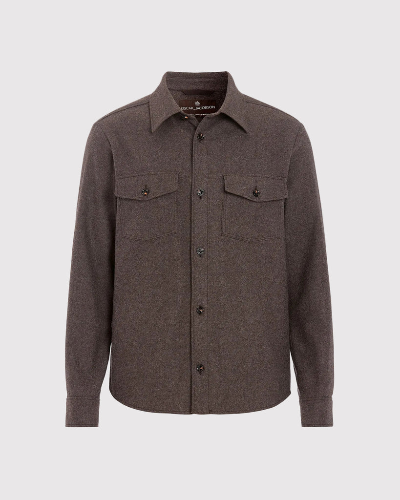 Magnus Shirt Jacket Brun