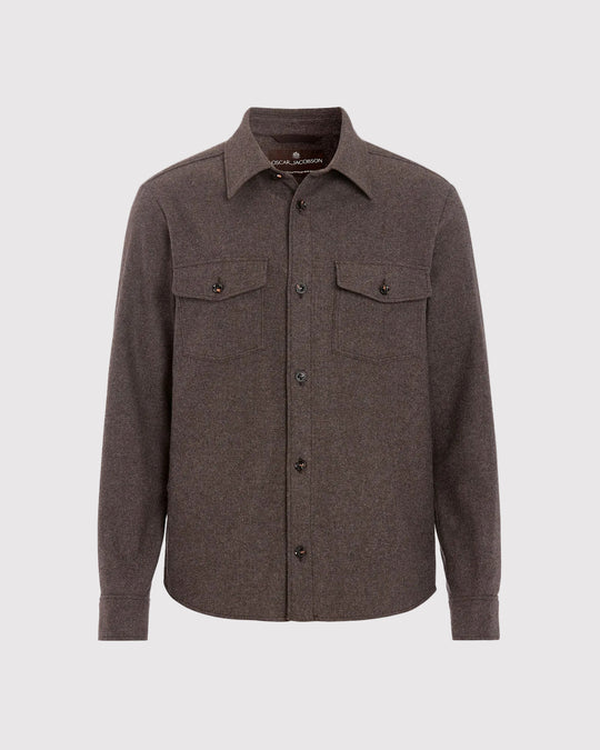 Magnus Shirt Jacket Brun